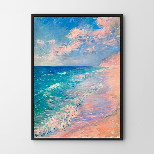plakaty Plakat Plaża Abstrakcja malarska