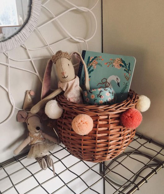 Wiklinowy koszyk baryłka NATURAL Lilushop