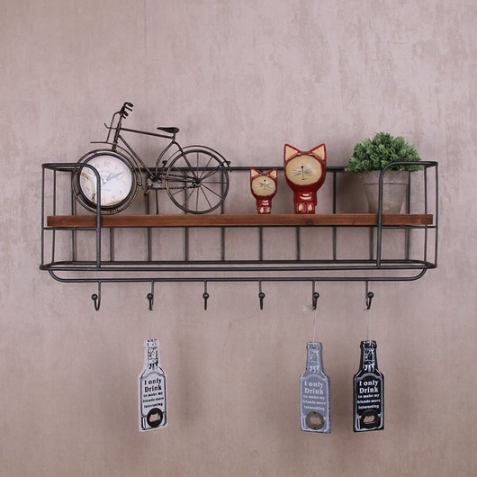 Półka ścienna z wieszakami Modern Design 100 cm Home Design