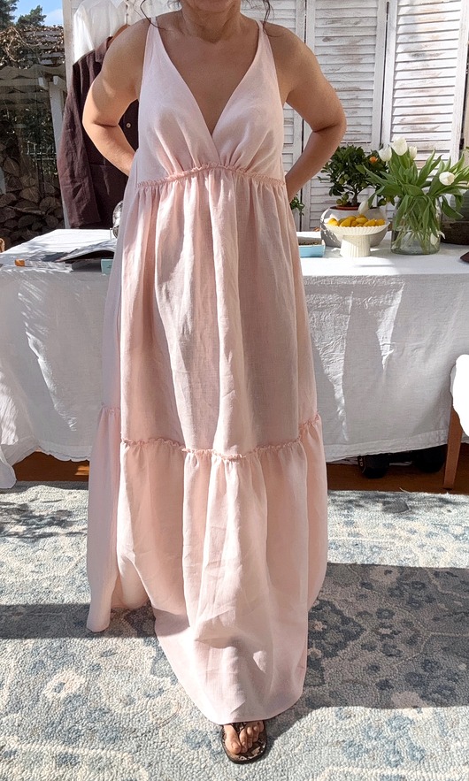 sukienki maxi damskie Sukienka lniana Lecce