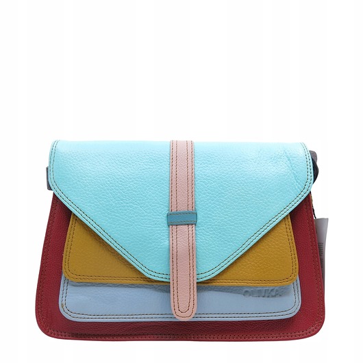 torby na ramię Torebka damska klasyczna elegancka skórzana na ramię pasek OLIVKA