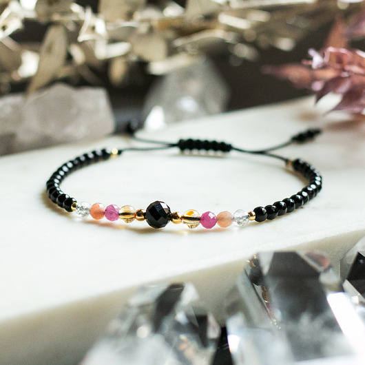 bransoletki na sznurku Bransoletka Lew Znak Zodiaku Turmalin Dla Lwa Prezent Dla Niej Damska