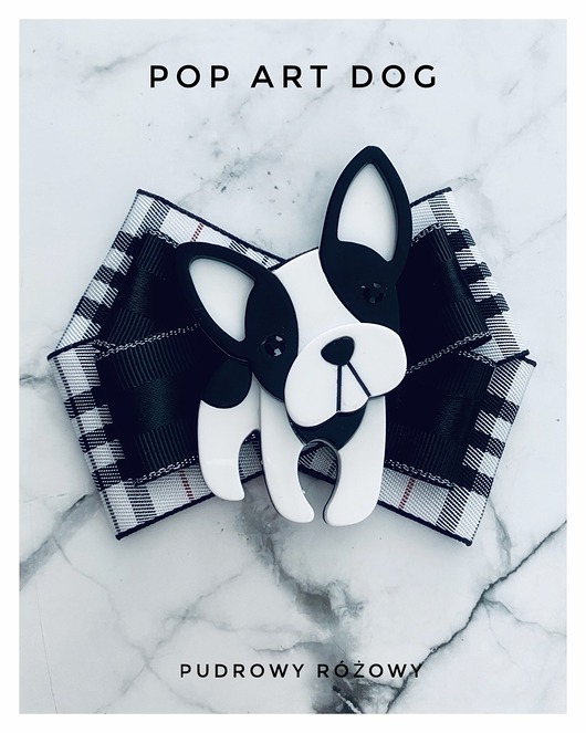 broszki Kolekcja Pop Art Dog Brosza z Buldogiem  1 szt