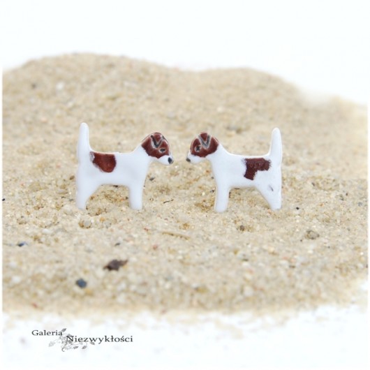 Jack russell terrier brąz- ceramiczne sztyfty Dorca