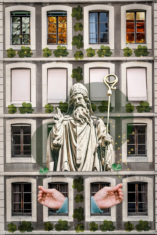 grafiki i ilustracje Plakat, kolaż St. Patric's Day