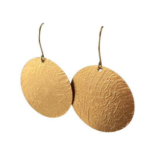 kolczyki - inne Złocone kolczyki koła  3cm