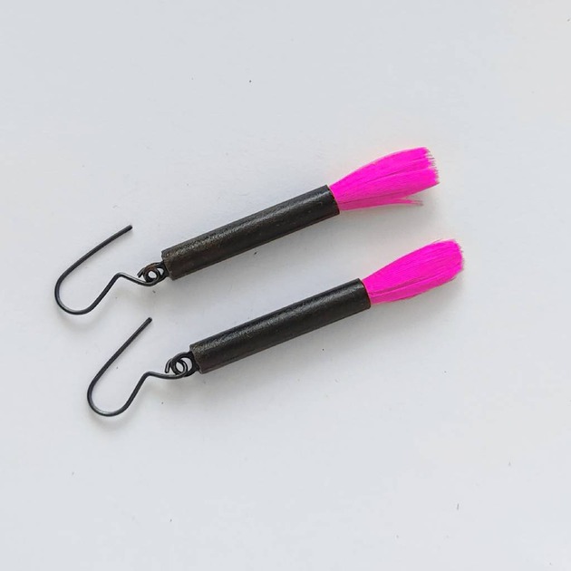 kolczyki z piórami PIÓRKO kolczyki