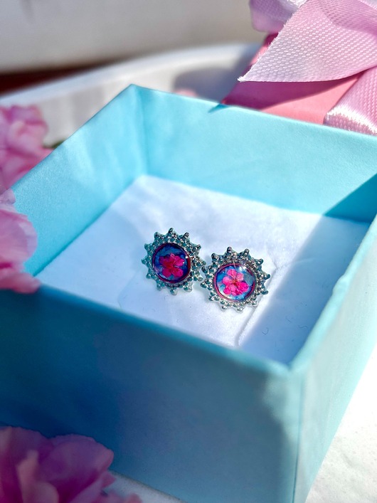 kolczyki z żywicy Kolczyki słoneczka