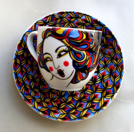 Filiżanka &quot;WOMEN in OP-ART&quot; reniah