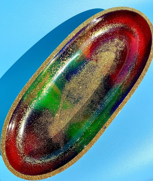 miski i misy Duża misa dekoracyjna z żywicy "MULTICOLOR"