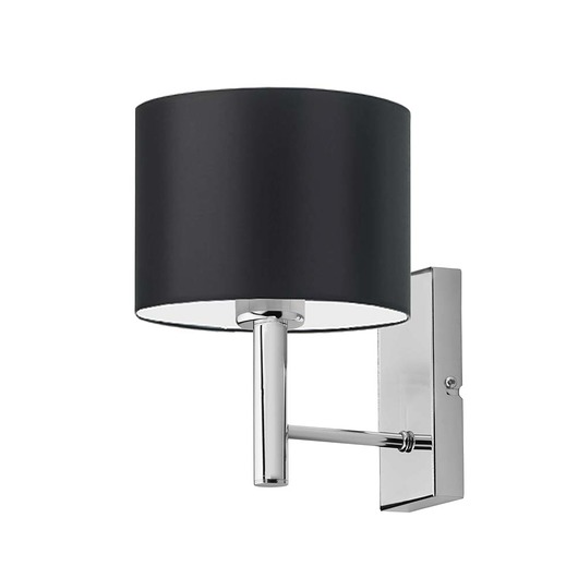 kinkiety Designerski kinkiet na ścianę z czarnym abażurem TEGU