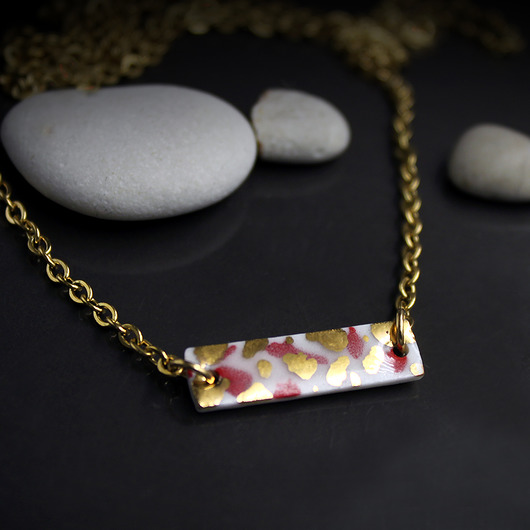 wisiory GOLD CRUMBS/stal chirurgiczna/UNIKAT