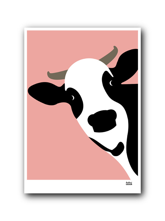 Plakat Krówka różowa Hultaj Design