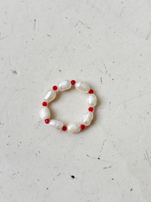 pierścionki elastyczne Pierścionek elastyczny Agat czerwony