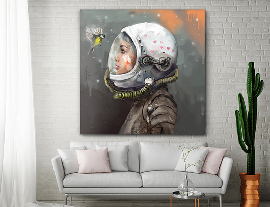 Obraz na płótnie "Uniwersum" 50x50 cm Krzanoo