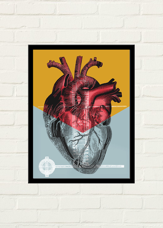 Half Heart Plakat 50x70 GAU Home