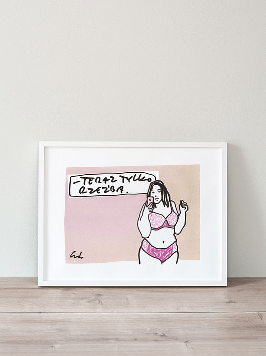 Plakat Teraz tylko rzeźba Edyta Draus