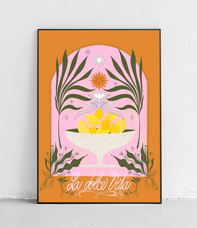 plakaty Plakat La dolce vita i cytryny