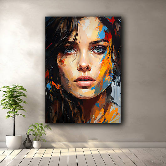 plakaty Portret kosmonautki - Plakat - Druk - Astronauta, Abstrakcja, Loft #8