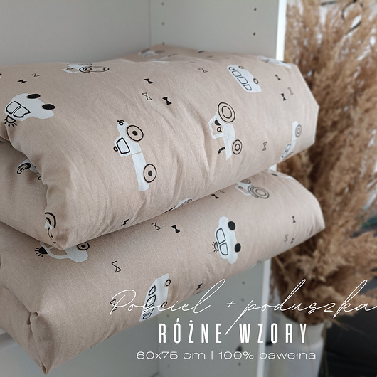 kocyki, kołderki, pościel dla dzieci Pościel z wypełnieniem 75x60 cm + poduszka   różne wzory kolory