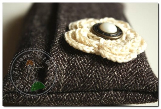 Tweed i brązy - etui na chusteczki 1 Moje Zielone Wzgórze