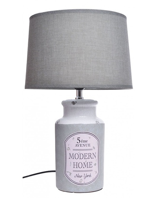 Lampa Porcelanowa New York Szara MIA home