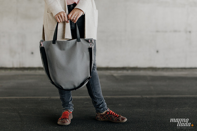 torby na ramię Marmollada - torebka bawełniana tN szara + c