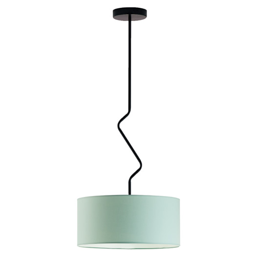 lampy do pokoju dziecka Ozdobny żyrandol do pokoju dziecka z miętowym kloszem LOZANNA fi - 40 cm KIDS