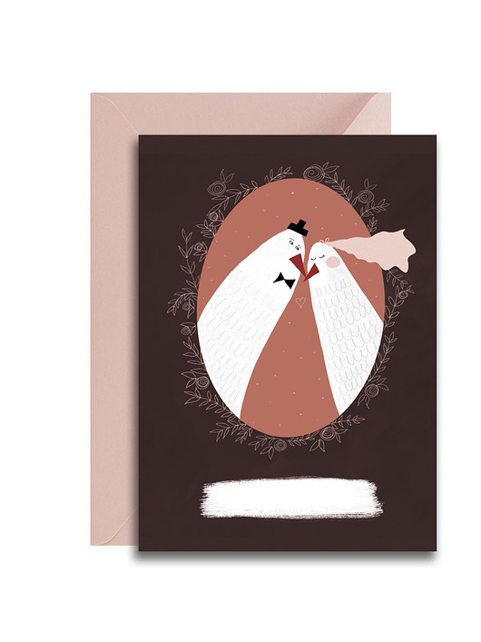 kartka ślubna + koperta / personalizacja MUKI design