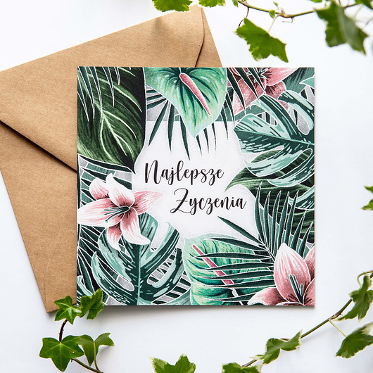 Kartka okolicznościowa Najlepsze Życzenia 02 Variegata Design