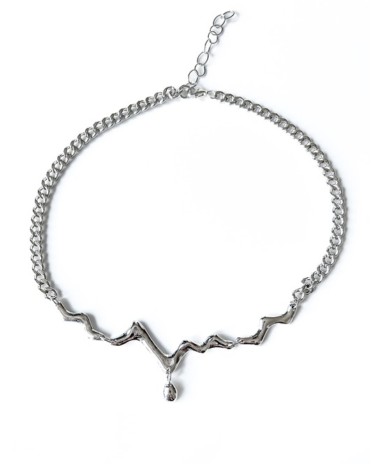 srebrne naszyjniki Naszyjnik Drippy