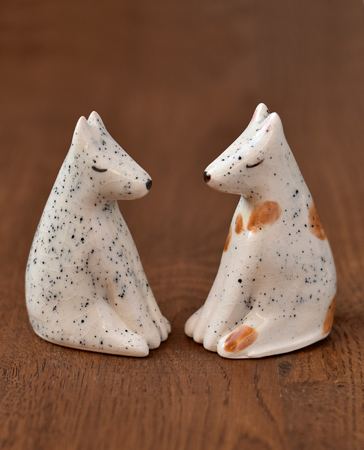 figurki i rzeźby Figurka Nieśmiały Piesek