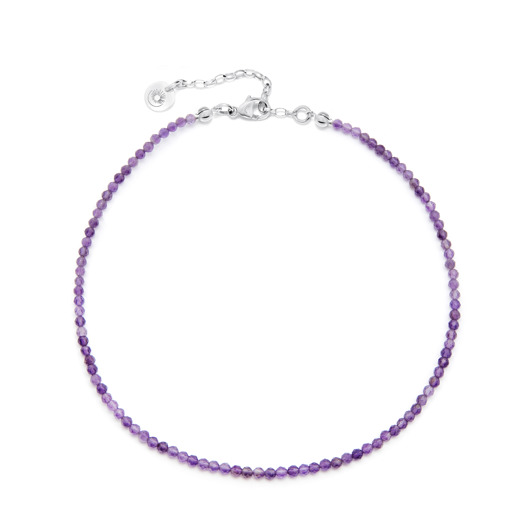 chokery Choker na szyję z ametystów