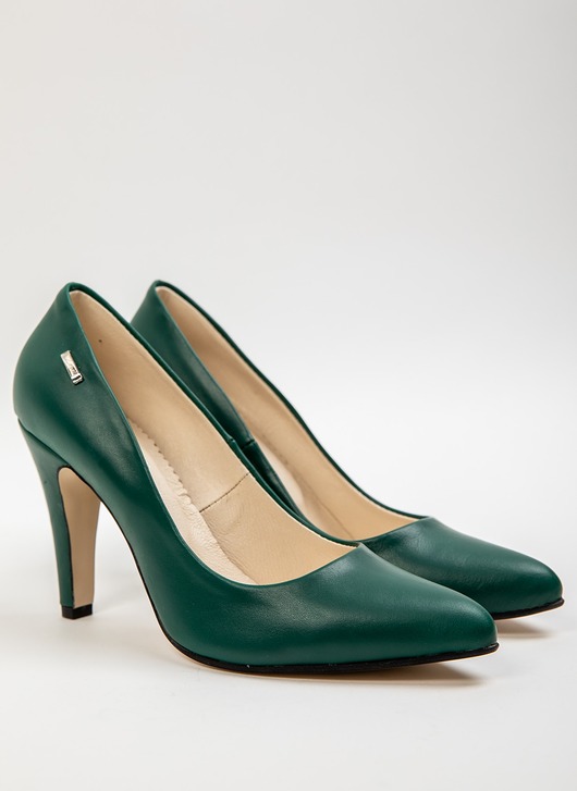 SKÓRZANE SZPILKI ZAPATO 035 ZIELONY Zapato