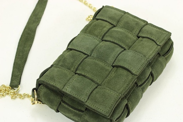 torby na ramię Torebka Zamszowa RUBBY M moss green GOLD