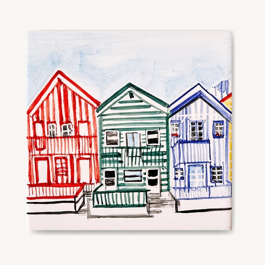 kafle i panele Domki Costa Nova - portugalski klasyk