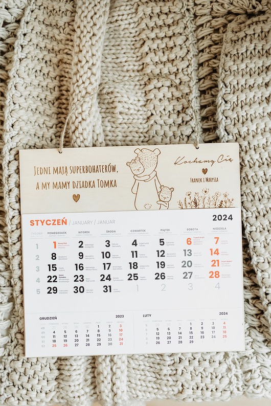 kalendarze i plannery Kalendarz na Dzień Dziadka/ prezent dla dziadka