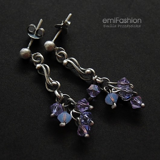Delikatne kryształki Swarovski w srebrze MAREMI Jewelry