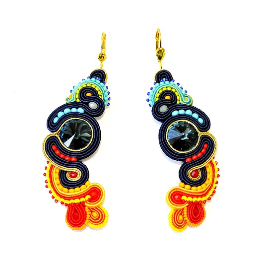 kolczyki soutache Sutaszowe kolczyki COLORS