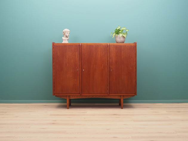 komody i szafki Highboard tekowy, duński design, lata 60, produkcja: Dania