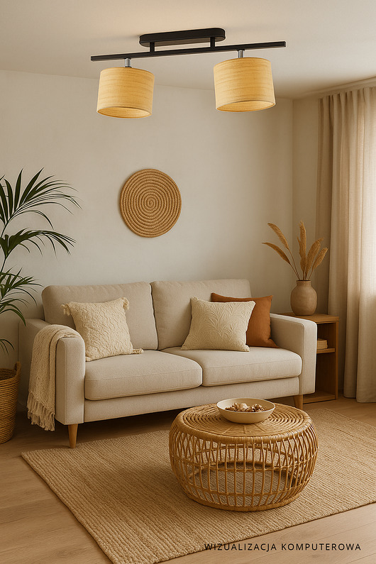 plafony Regulowana lampa sufitowa w stylu boho CHILE BOHO