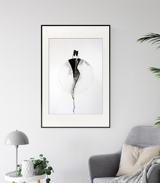 grafika 50 x 70 cm wykonana ręcznie, abstrakcja Krystyna Siwek Art