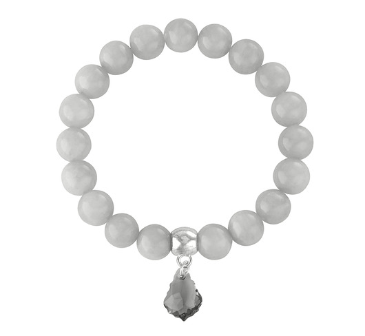 Jade with kryształ Swarovski pendant. Lavoga