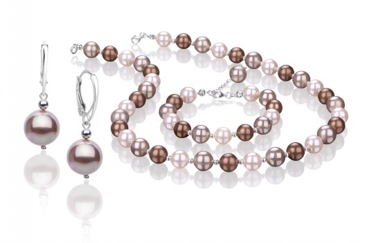 ZESTAW 3-częściowy z pereł MULTIKOLOR KPS6 Coccola JEWELLERY