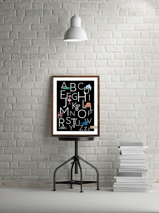 Plakat ALFABET HI LITTLE