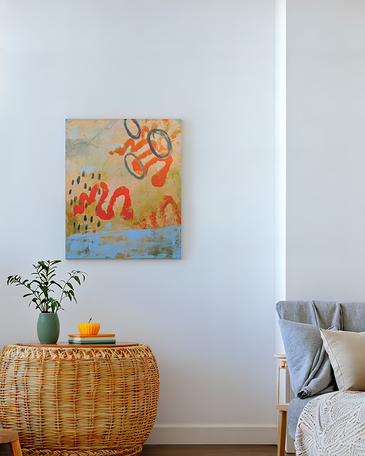 obrazy Obraz Abstrakcja nr 5. Malarstwo - akryl na płótnie, 50 