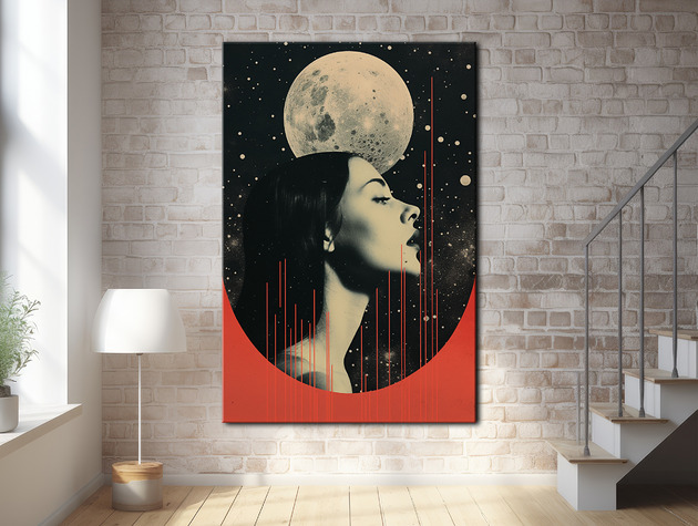 plakaty Pył księżycowy - Plakat - Druk - Kolaż, Abstrakcja, Surrealizm, Loft #10