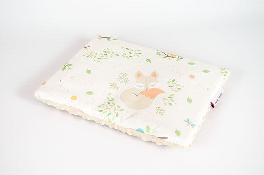 Podusia do wózka minky - lisek - 23x30 cm Minky and Cotton