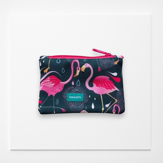 portfele damskie Portfelik mini - flamingi