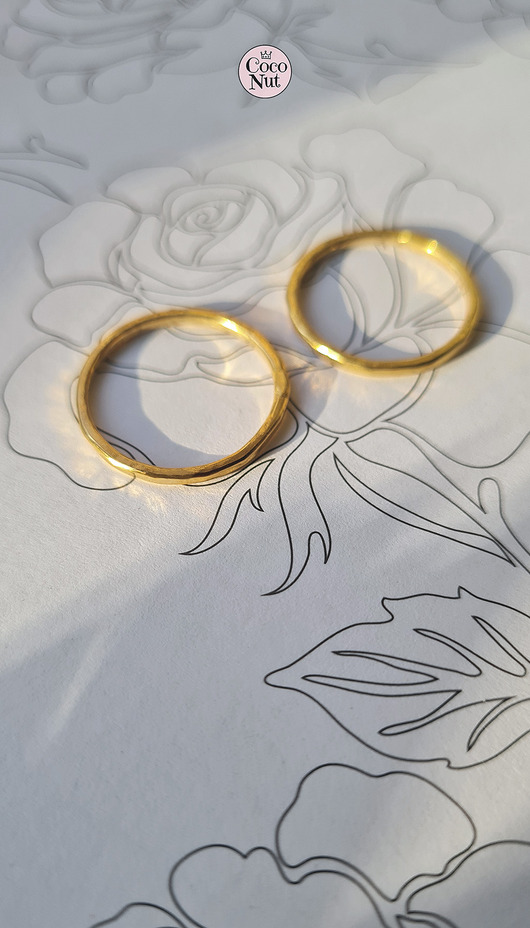 obrączki ślubne SUPER CENA Obrączki TEXTURE  mosiądz